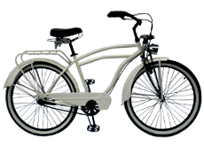 26"inner 3 speed beach cruiser bicycle